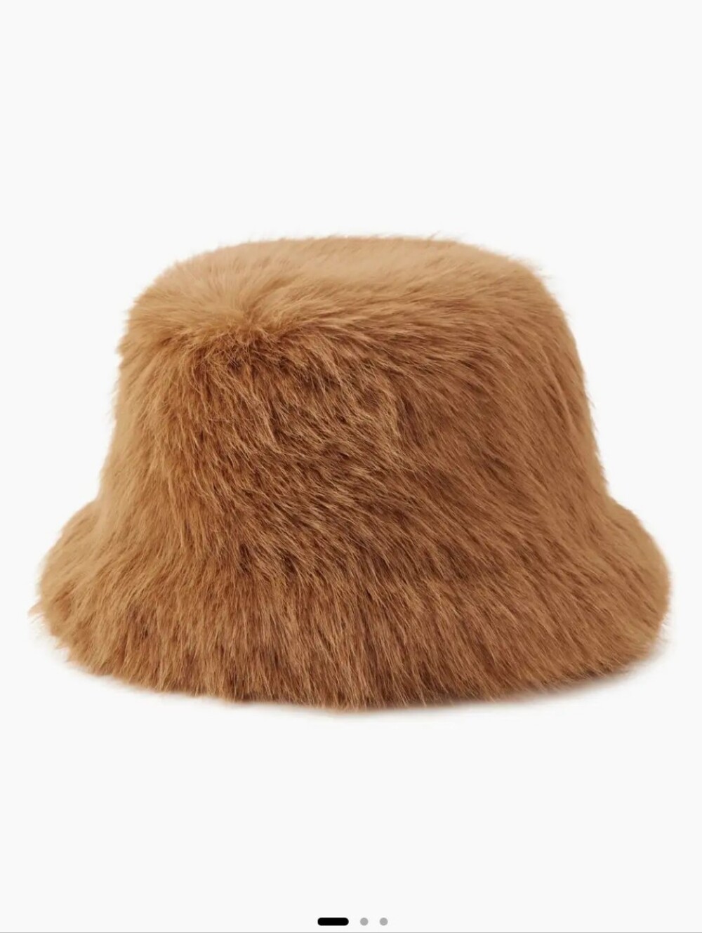 Cider Solid Fluffy Bucket Hat